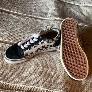 Kids Checkered Classic Vans